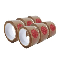 NASTRO ADESIVO 50X66 STAMPATO SIGILLO DI GARANZIA AVANA - Nastri Adesivi