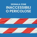 NASTRO SEGNALETICO BIANCO ROSSO - Nastri Adesivi