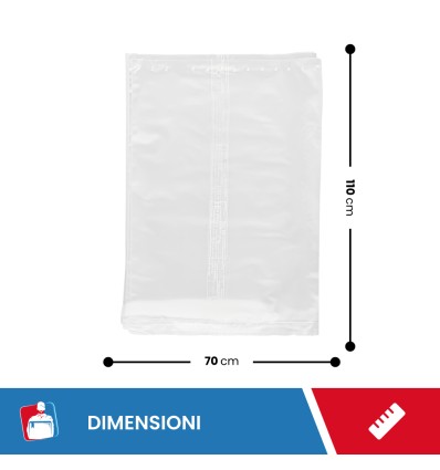 SACCHI PLT TRASPARENTI 70X110 - Fogli rotoli e sacchi