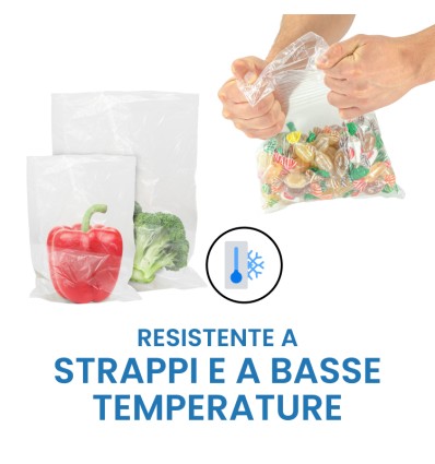SACCHI PLT TRASPARENTI 70X110 - Fogli rotoli e sacchi