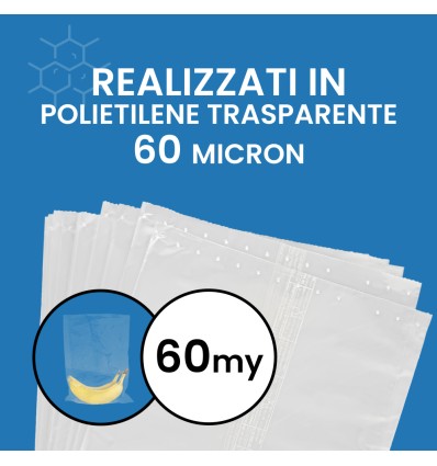 SACCHI PLT TRASPARENTI 70X110 - Fogli rotoli e sacchi