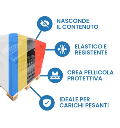 FILM ESTENSIBILE MANUALE COLORATO - Film Estensibile E Pallettizzazione