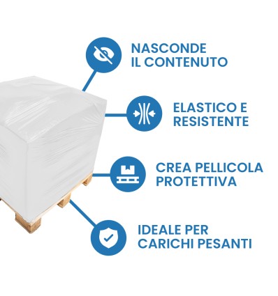 FILM ESTENSIBILE MANUALE BIANCO - Film Estensibile e pallettizzazione