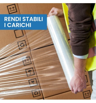 FILM ESTENSIBILE MANUALE BIANCO - Film Estensibile e pallettizzazione