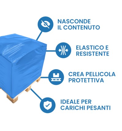 FILM ESTENSIBILE MANUALE AZZURRO - Film Estensibile e pallettizzazione