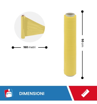 FILM ESTENSIBILE MANUALE GIALLO - Film Estensibile e pallettizzazione