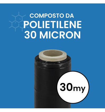FILM ESTENSIBILE MANUALE NERO DA 4 KG - Film Estensibile e pallettizzazione
