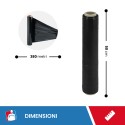 FILM ESTENSIBILE MANUALE NERO DA 4 KG - Film Estensibile e pallettizzazione
