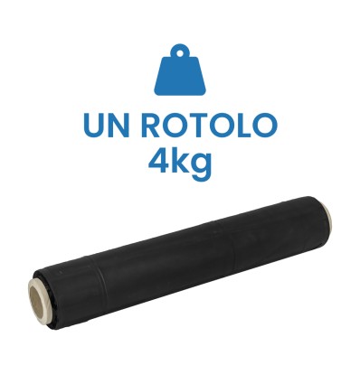 FILM ESTENSIBILE MANUALE NERO DA 4 KG - Film Estensibile e pallettizzazione