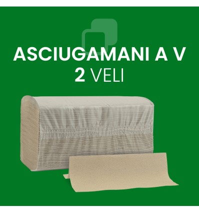 ASCIUGAMANI PIEGATI A V 100% RICICLATO - Igiene Sicurezza e Monouso carta