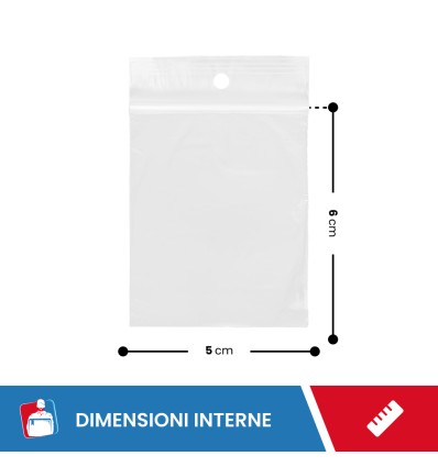 BUSTE A ZIP 5X6 - Fogli rotoli e sacchi