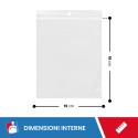BUSTE A ZIP 15X18 - Fogli rotoli e sacchi