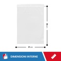BUSTE A ZIP 27X38 - Fogli rotoli e sacchi