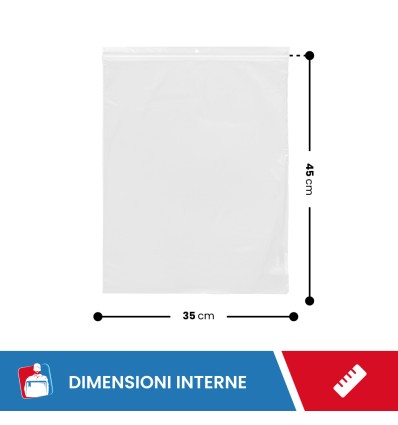 BUSTE A ZIP 35X45 - Fogli rotoli e sacchi
