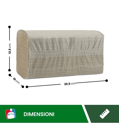 ASCIUGAMANI PIEGATI A V 100% RICICLATO - Igiene Sicurezza e Monouso carta