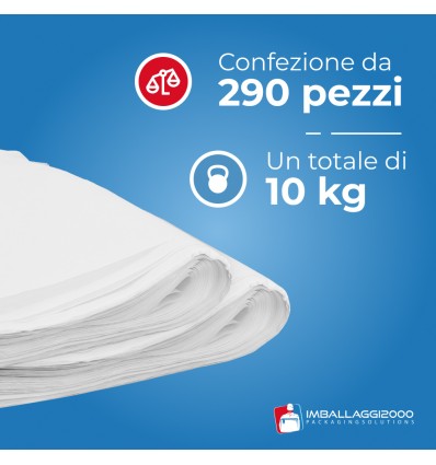 FOGLI CARTA VELINA BIANCA 20 GR/MQ - Protezione E Materiale Imballaggio