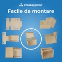 Scatola piatti trasloco Ecologica in Cartone Riciclato mis 40x30x30 - Imballaggi per Tutte le Esigenze