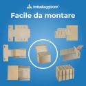 SCATOLE CARTONE CON COPERCHIO BICCHIERI 40x30x30 - SCATOLE IN CARTONE