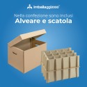 SCATOLE CARTONE CON COPERCHIO BICCHIERI 40x30x30 - SCATOLE IN CARTONE