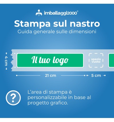 NASTRO PERSONALIZZATO A 3 COLORI - Scotch E Nastri Adesivi Personalizzati