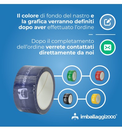 NASTRO PERSONALIZZATO IN NEGATIVO - Scotch E Nastri Adesivi Personalizzati