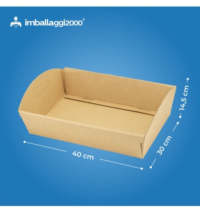Kit Cesto in cartone Grande con Paglia - SCATOLE IN CARTONE