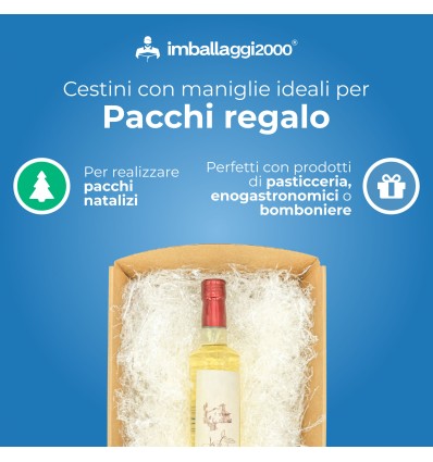 Kit Cesto in cartone Piccolo con Polipropilene - SCATOLE IN CARTONE