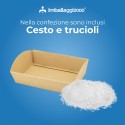 Kit Cesto in cartone Grande con Polipropilene