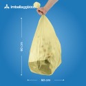 SACCHI PER DIFFERENZIATA 50X60 GIALLI ROTOLO DA 20 - Igiene Sicurezza e Monouso carta