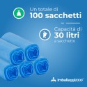 SACCHI PER DIFFERENZIATA 50X60 AZZURRI ROTOLO DA 20 - Igiene Sicurezza e Monouso carta