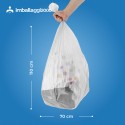 SACCHI PER DIFFERENZIATA 70X110 TRASPARENTI ROTOLO DA 10 - Igiene Sicurezza e Monouso carta