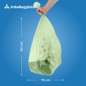 SACCHI PER DIFFERENZIATA MATER BI 70X110 IN ROTOLO DA 10 - Igiene Sicurezza e Monouso carta