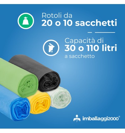 SACCHI RACCOLTA DIFFERENZIATA - Igiene Sicurezza e Monouso carta
