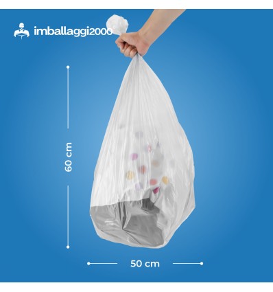 SACCHI PER DIFFERENZIATA MATER BI 50X60 IN ROTOLO DA 10 - Igiene Sicurezza e Monouso carta