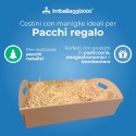 Kit Cesto in cartone Piccolo con Paglia - SCATOLE IN CARTONE