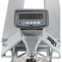 Transpallet pesatore manuale Pramac PY20, portata 2000 kg, forche 1150x540 mm - Imballaggi per Tutte le Esigenze