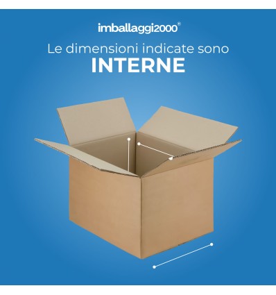 SCATOLE CARTONE DOPPIA ONDA AVANA - Scatole