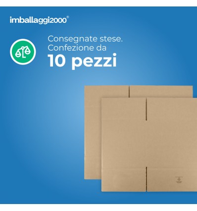 SCATOLA DOPPIA ONDA 40X40X40