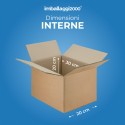 SCATOLA DOPPIA ONDA 30X20X20 - SCATOLE IN CARTONE