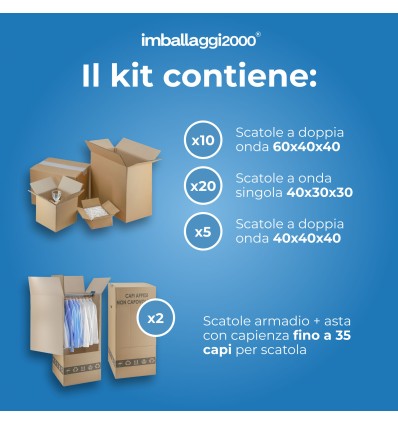 KIT TRASLOCO DA 90MQ - Imballaggi per trasloco