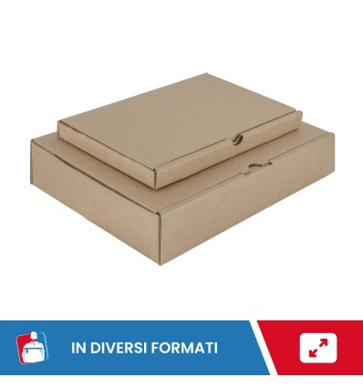 SCATOLE 1 ONDA AVANA AUTOMONTANTE FUSTELLATA 43X31X5 - Scatole