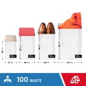 KIT BUSTE PER SPEDIZIONI VINTED 4 MISURE 100 BUSTE - Buste per spedizioni