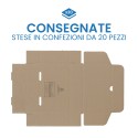SCATOLE CARTONE AVANA FUSTELLATE PIATTE - Scatole