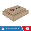 SCATOLE 1 ONDA AVANA PERSONALIZZATA FUSTELLATA AUTOMONTANTE 36X26X10 - Scatole