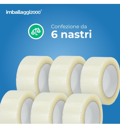 Nastro adesivo PET  48 mm x 180 m Hot Melt ecologico - Scotch E Nastri Adesivi da Imballaggio