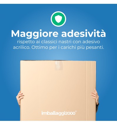 Nastro adesivo PET  48 mm x 180 m Hot Melt ecologico - Scotch E Nastri Adesivi da Imballaggio