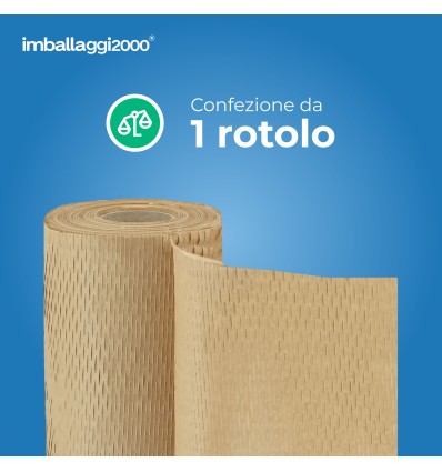 Carta alveolare 3D 40 cm x 50 m – Imballaggio protettivo ecologico - Imballaggi per Tutte le Esigenze