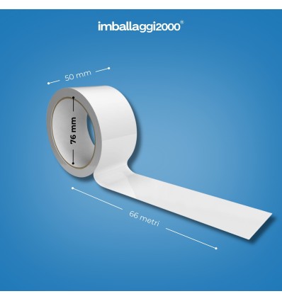 NASTRO ADESIVO SILENT BIANCO 50X66 - Nastri Adesivi