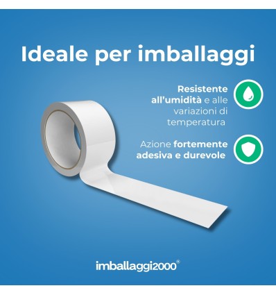 NASTRO ADESIVO SILENT BIANCO 50X66 - Nastri Adesivi