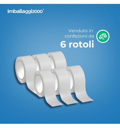 NASTRO ADESIVO SILENT BIANCO 50X132 - Nastri Adesivi